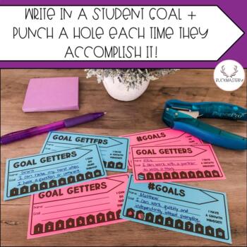 Goal Setting For Kids + FREE Printable Punch Cards