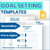 Goal Setting, SMART Goals, and Reflection Sheets - Middle 