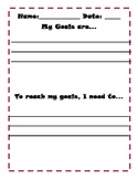 Goal Setting Sheet (Academic or Personal)