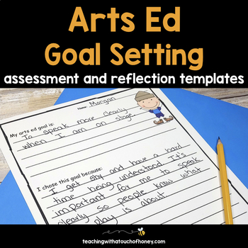 Preview of Goal Setting Sheets For Students - Arts Ed Assessment and Reflection