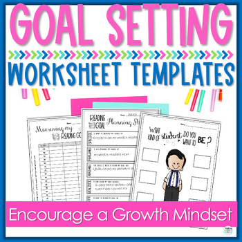 Preview of Goal Setting Sheets Students - Goal Setting Template - SMART Goals