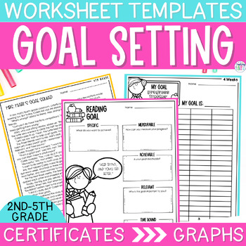 Preview of Goal Setting Sheets Students - Goal Setting Template - SMART Goals