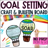 Goal Setting Sheets, Template and Craft for Back to School
