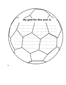 Preview of Goal Setting Soccer Ball