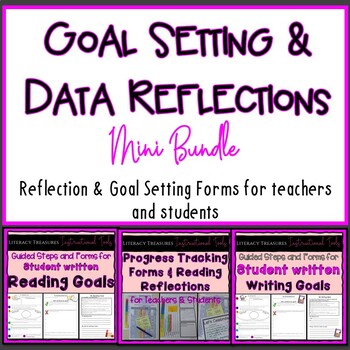 Preview of Goal Setting | Tracking Tools |  Reflection Tools Bundle for Teachers & Students