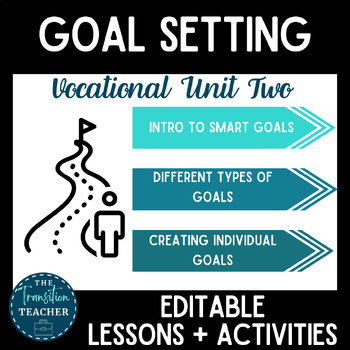 Preview of Goal Setting Unit | Vocational Unit Two | Growing Bundle