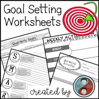 Preview of Goal Setting Worksheets