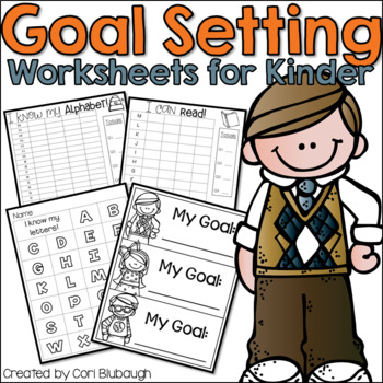 Preview of Goal Setting Worksheets for Kindergarten
