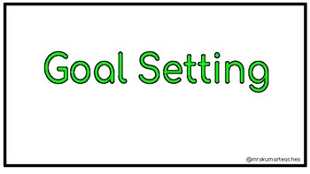 Preview of Goal Setting: Writing and Media *New Ontario Curriculum*