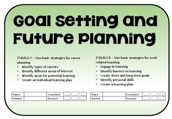 Preview of Goal Setting and Future Planning