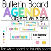 Agenda Objective Headers and Goal Setting  | Bulletin Boar