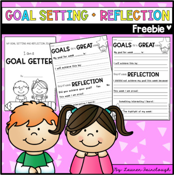 Preview of Goal Setting and Reflection Freebie