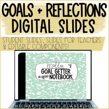 Preview of Goal Setting and Reflection Slides | Distance Learning