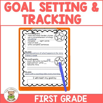 Preview of Goal Setting and Tracking Sheets for First Grade