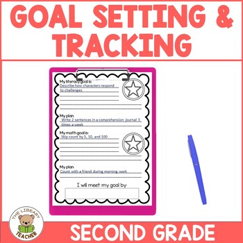 Preview of Goal Setting and Tracking Sheets for Second Grade