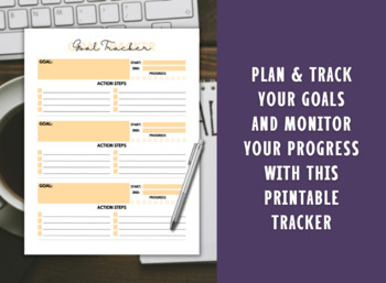 Goal Tracker- Multiple Goal Tracker Printable - Goal Planner - Goal ...