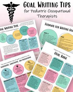 Preview of Goal Writing for Pediatric Occupational Therapists, COTAs, PTs, PTAs, Speech
