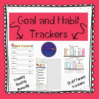 Preview of Goal and Habit Trackers