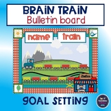 Goal setting bulletin board - train themed 