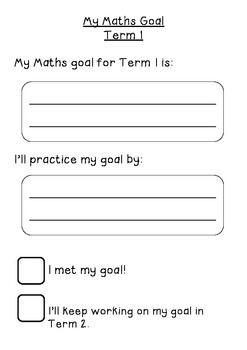 Goals Booklet by Amy Knight | TPT