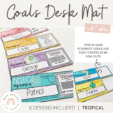 Goals Desk Mat | Tropical Theme | Editable