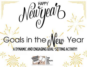 Preview of Goals in the New Year-A Dynamic and Engaging Goal-Setting Activity!