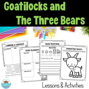 Preview of Goatilocks & The Three Bears Book Activities and Lessons