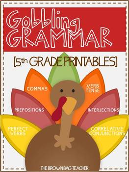 Preview of Thanksgiving Grammar: November Language Printables