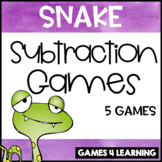 Gobbling Snake Subtraction Board Games