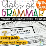 Preview of 4th Grade Grammar Review Scope & Sequence Worksheets Lessons Activities