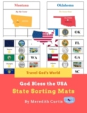 God Bless the USA State Sorting Mats