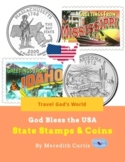 God Bless the USA State Stamps & Coins