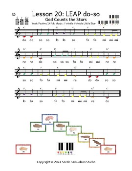 Preview of God Counts the Stars (melody: Twinkle Twinkle melody; text: Psalms 147:4)