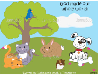 God Created Animals Craft by JannySue | TPT