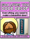God Loves You Door Decor