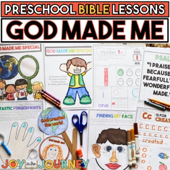 Preview of God Made Me Special (Preschool Bible Lesson)