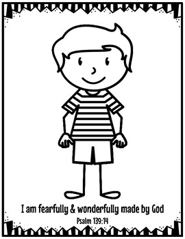 Preview of God made ME special worksheet! Easy & Ready to go worksheets for Preschool-1st!!