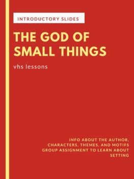 Preview of The God of Small Things: Introductory Slides