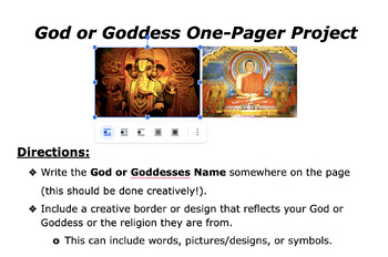 Preview of God or Goddess One Pager