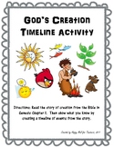 God's Creation Timeline Activity