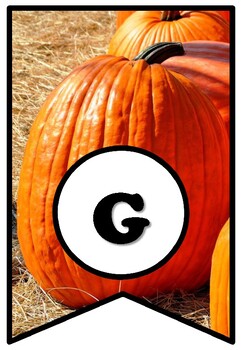 Preview of God’s Pumpkin Patch, Fall Bulletin Board Sayings Pennant Banner, Classroom Decor