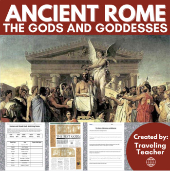 Preview of Gods & Goddesses of Ancient Rome: Reading Passages + Comprehension Activities