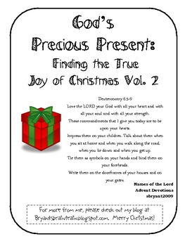 Preview of God's Precious Present: Finding the True Joy of Christmas Vol. 2