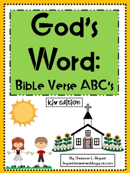 Preview of Bible Verse ABC's God's Word KJV Edition (Posters and Coloring Pics)