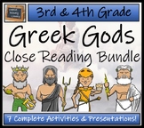 Gods of Ancient Greece Close Reading Activity Bundle | 3rd