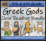 Gods of Ancient Greece Close Reading Activity Bundle | 5th