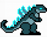 Godzilla Inspired Math Mystery Pixel Art