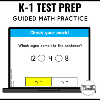 Preview of First Grade NWEA Math Review - Primary MAP Test Practice