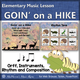 Elementary Music Orff Lesson Goin' on a Hike Instruments, 