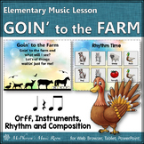 Elementary Music & Orff Lesson Goin' to the Farm Instrumen